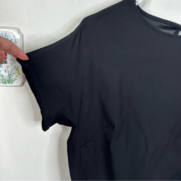 NEW Universal Standard Isabelle Luxe Black Sheath Shirt Dress Size 2XS- US 6-8 - Picture 4 of 9